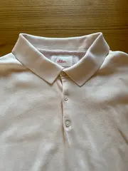 Vorschaubild 6 von Herren Poloshirt Langarm Gr. 38/M Beige Baumwolle