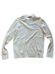 Vorschaubild 4 von Herren Poloshirt Langarm Gr. 38/M Beige Baumwolle