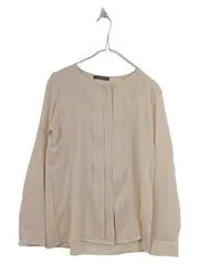 Vorschaubild 1 von Damen Hemdbluse Gr. 36 S Beige Elegant Langarm Business