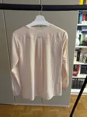 Vorschaubild 5 von Damen Hemdbluse Gr. 36 S Beige Elegant Langarm Business