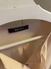 Vorschaubild 2 von Damen Hemdbluse Gr. 36 S Beige Elegant Langarm Business