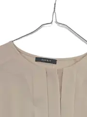 Vorschaubild 4 von Damen Hemdbluse Gr. 36 S Beige Elegant Langarm Business