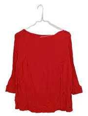 Vorschaubild 1 von Damen Bluse 3/4 Arm Rot Viskose Freizeit Gr. 42 XL