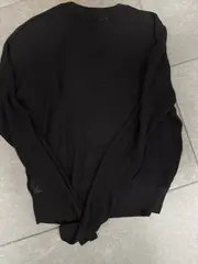 Vorschaubild 4 von Damen Pullover Gr. S Schwarz Rippstrick Lochmuster Viskose
