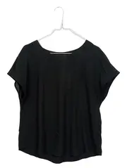 Vorschaubild 1 von Damen T-Shirt Bluse Schwarz Gr. S Basic Elegant
