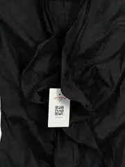 Vorschaubild 2 von Damen Bluse Langarm Rüschen Schwarz Gr. 34/XS Elegant