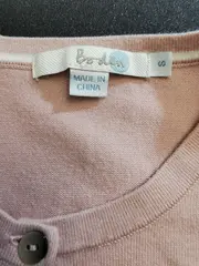 Vorschaubild 4 von Strickjacke Damen Baumwolle Cardigan Rosa Gr. 36 S Klassisch
