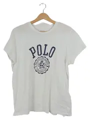 Vorschaubild 1 von T-Shirt Herren Gr. L Weiß Logo-Print Baumwolle