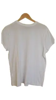 Vorschaubild 2 von T-Shirt Herren Gr. L Weiß Logo-Print Baumwolle