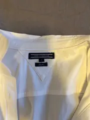 Vorschaubild 3 von Hemdbluse Damen Gr. 6 Weiß Slim Fit Baumwolle