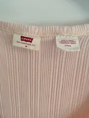 Vorschaubild 7 von Damen Shirt Rippstrick Rosa Gr. M Knopfleiste 3/4-Arm