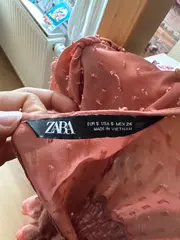 Vorschaubild 4 von Damen Freizeitkleid Gr. 36/S Braun Raffungen Volants Boho