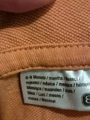 Vorschaubild 5 von Baby Poloshirt Gr. 74 Orange Baumwolle Kurzarm