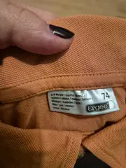 Vorschaubild 6 von Baby Poloshirt Gr. 74 Orange Baumwolle Kurzarm
