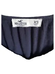 Vorschaubild 4 von Damen Bluse XS Navyblau Boho Stickerei Langarm Crop