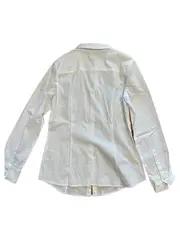 Vorschaubild 2 von Damen Hemdbluse Langarm Weiß Business Gr. 40 Baumwolle