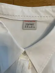 Vorschaubild 5 von Damen Hemdbluse Langarm Weiß Business Gr. 40 Baumwolle