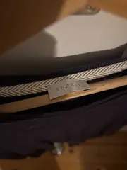 Vorschaubild 4 von Herren Pullover V-Ausschnitt Gr. L Blau Meliert Baumwolle Langarm