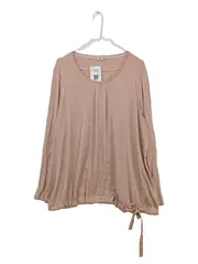 Vorschaubild 1 von Taifun Pullover Damen Langarm Viskose Uni Beige Gr. 42 XL Schleife