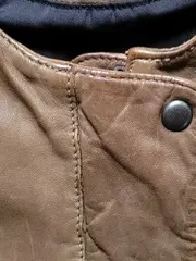 Vorschaubild 5 von Lederjacke Damen Gr. 40 Braun Echtleder Bikerjacke