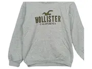 Vorschaubild 3 von Kinder Hoodie Kapuzenpullover Logo Print Grau Gr. S