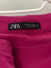 Vorschaubild 2 von Stoffhose Damen S Pink High Waist Weites Bein Elegant