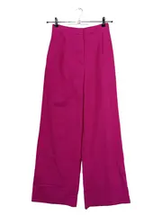 Vorschaubild 1 von Stoffhose Damen S Pink High Waist Weites Bein Elegant