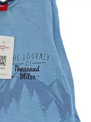 Vorschaubild 5 von Baby Langarmshirt Dino-Print Blau Gr. 74 Baumwolle