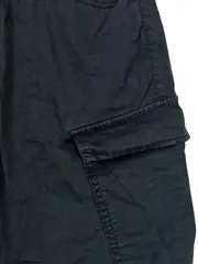 Vorschaubild 3 von Cargo Shorts Jungen Schwarz Gr. 170 Baumwolle Bermuda