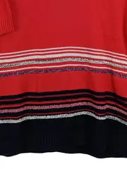 Vorschaubild 3 von Coordinates Damen Strickpullover Kurzarm Rot Gestreift Gr. 40/L