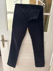 Vorschaubild 3 von Damen Cordhose Blau Gr. W32/48 Stretch Casual Feincord