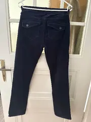 Vorschaubild 2 von Damen Cordhose Blau Gr. W32/48 Stretch Casual Feincord