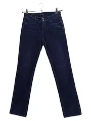 Vorschaubild 1 von Damen Cordhose Blau Gr. W32/48 Stretch Casual Feincord