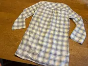 Vorschaubild 4 von Basic Damen Hemdbluse kariert blau weiß Gr. M/38 Langarm