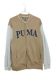 Vorschaubild 1 von College Sweatjacke Herren Gr. M Beige Weiß Varsity Jacke
