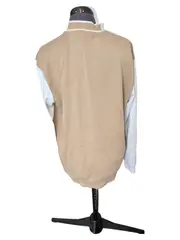 Vorschaubild 2 von College Sweatjacke Herren Gr. M Beige Weiß Varsity Jacke