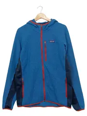 Vorschaubild 1 von Fleecejacke Herren Gr. L Blau Kapuze Outdoor Performance