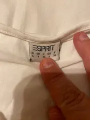 Vorschaubild 5 von Damen T-Shirt Gr. L weiß Raffung Schleife Baumwolle