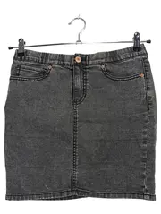 Vorschaubild 1 von Damen Jeansrock Gr. 36/S Grau Denim Mini Stretch
