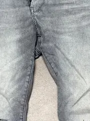 Vorschaubild 4 von 3301 Slim Herren Destroyed Jeans Grau W33/L32