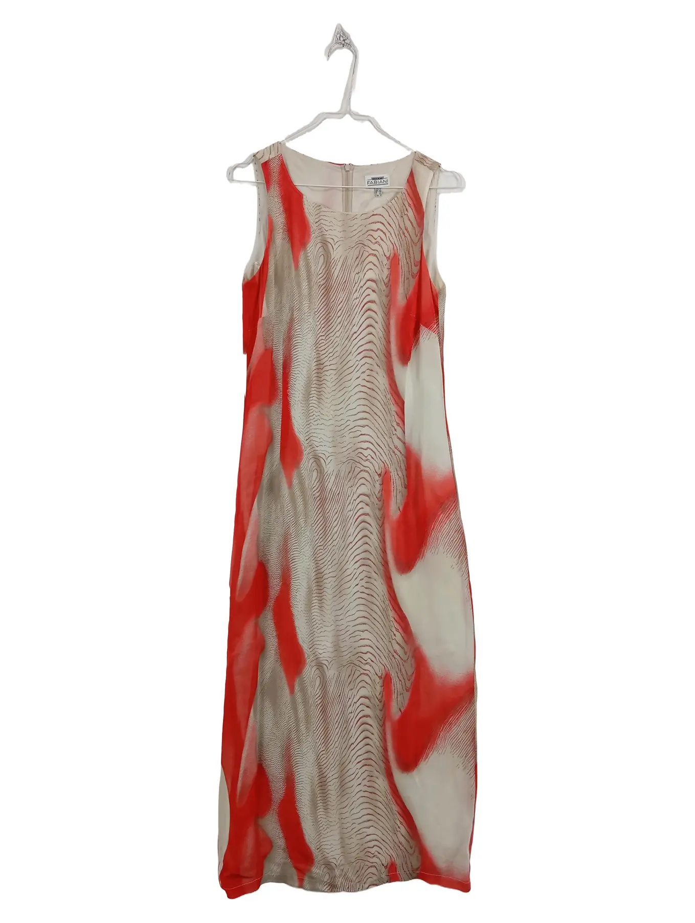 ALBERTO FABIANI Damen Maxikleid Cocktailkleid Gr. 38 M Elegant Abstrakt