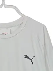 Vorschaubild 3 von Herren Sport Shirt Kurzarm Baumwolle Logo Weiß XXL