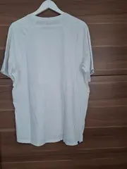 Vorschaubild 2 von Herren Sport Shirt Kurzarm Baumwolle Logo Weiß XXL