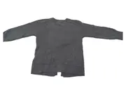 Vorschaubild 2 von Kinder Strickjacke Gr. 104 Grau Basic Cardigan Baumwolle