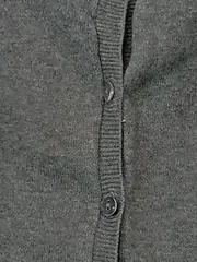 Vorschaubild 4 von Kinder Strickjacke Gr. 104 Grau Basic Cardigan Baumwolle