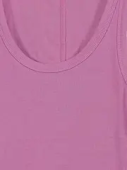 Vorschaubild 2 von Damen Ripp-Top Tanktop Rosa Gr. 40/L Basic Baumwolle