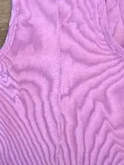 Vorschaubild 3 von Damen Ripp-Top Tanktop Rosa Gr. 40/L Basic Baumwolle