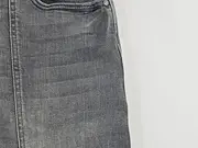 Vorschaubild 3 von Jeansrock Damen Gr. 34 Grau Reißverschluss Mini