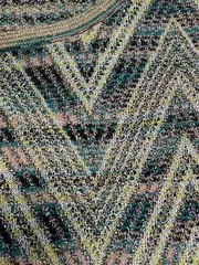 Vorschaubild 2 von Strickkleid T-Shirt Kleid XL Gestreift Metallic Wolle Mehrfarbig