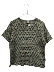 Vorschaubild 1 von Strickkleid T-Shirt Kleid XL Gestreift Metallic Wolle Mehrfarbig